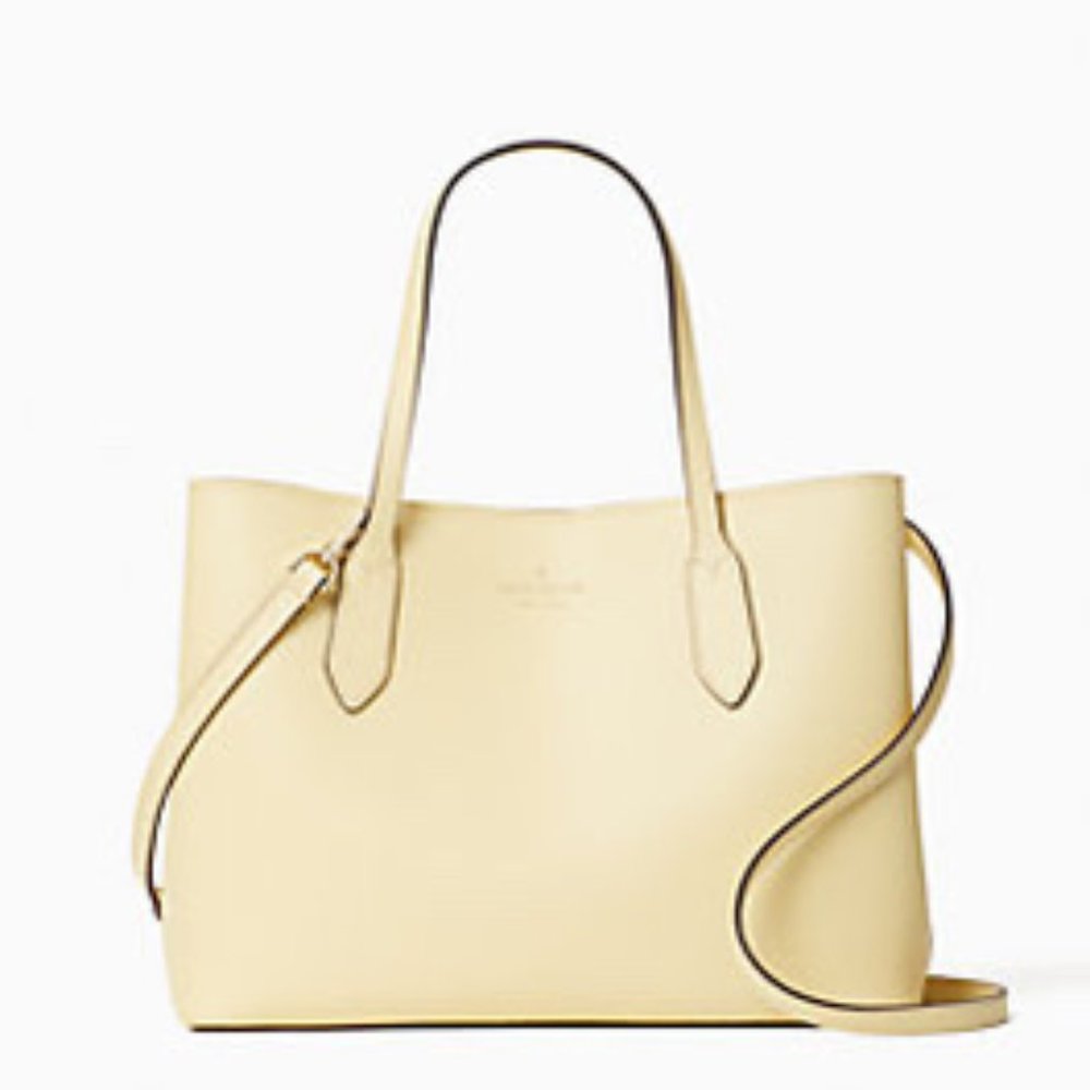 NWT Kate Spade Harper Satchel Butter Medium Bag Crossbody Leather Style W…